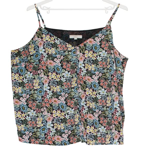 Loft Tank Top Boho Cottagecore Garden Party Minimalist Hippie Floral Button 26 - Picture 2 of 8